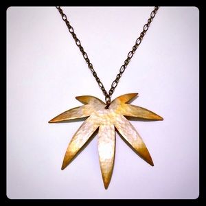 New Golden Cannabis Leaf